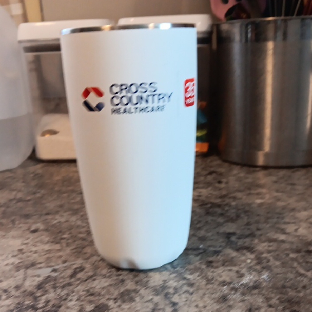 Cross Country Healthcare White Tumbler